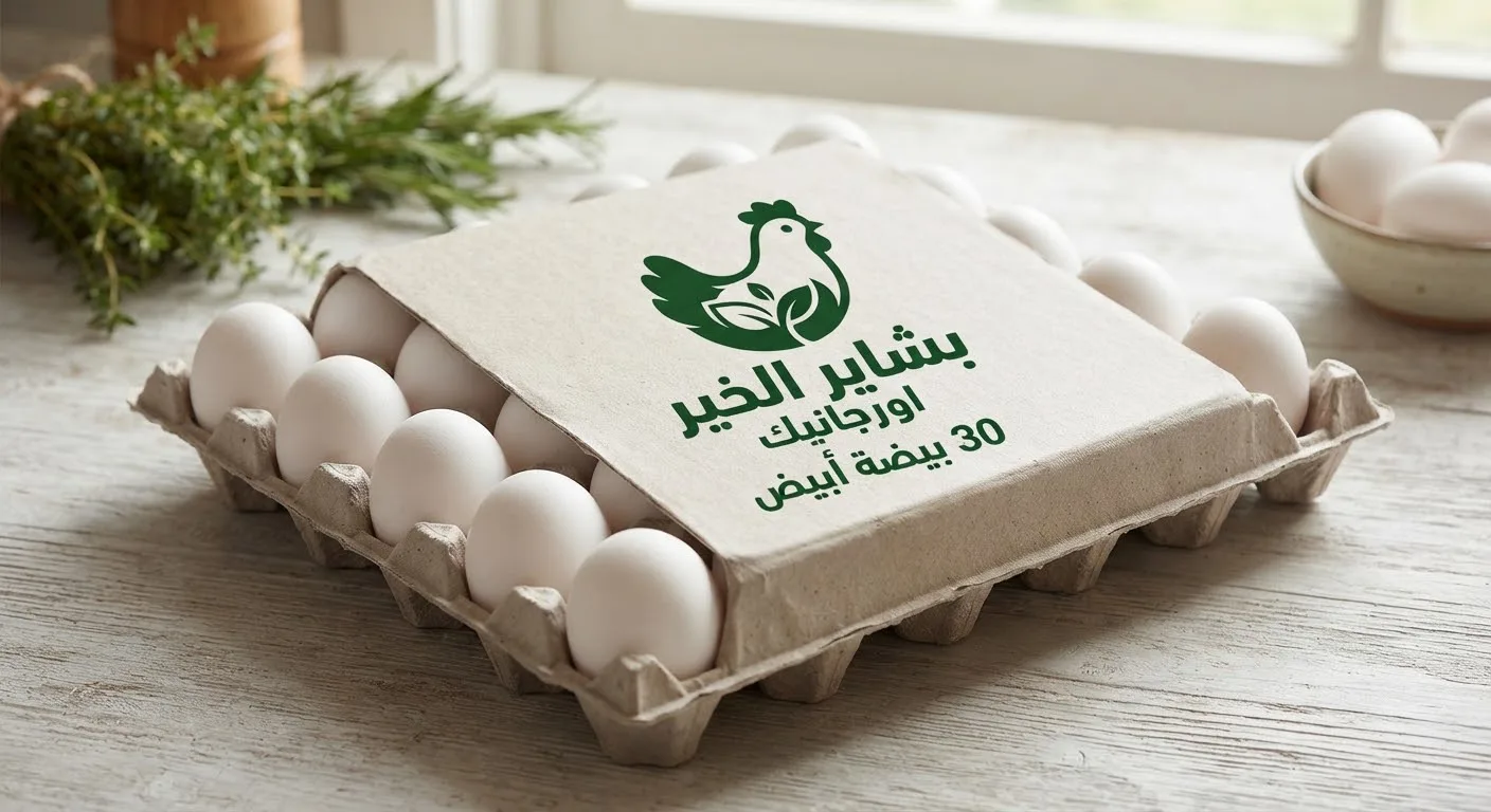 بيض ابيض اورجانيك
